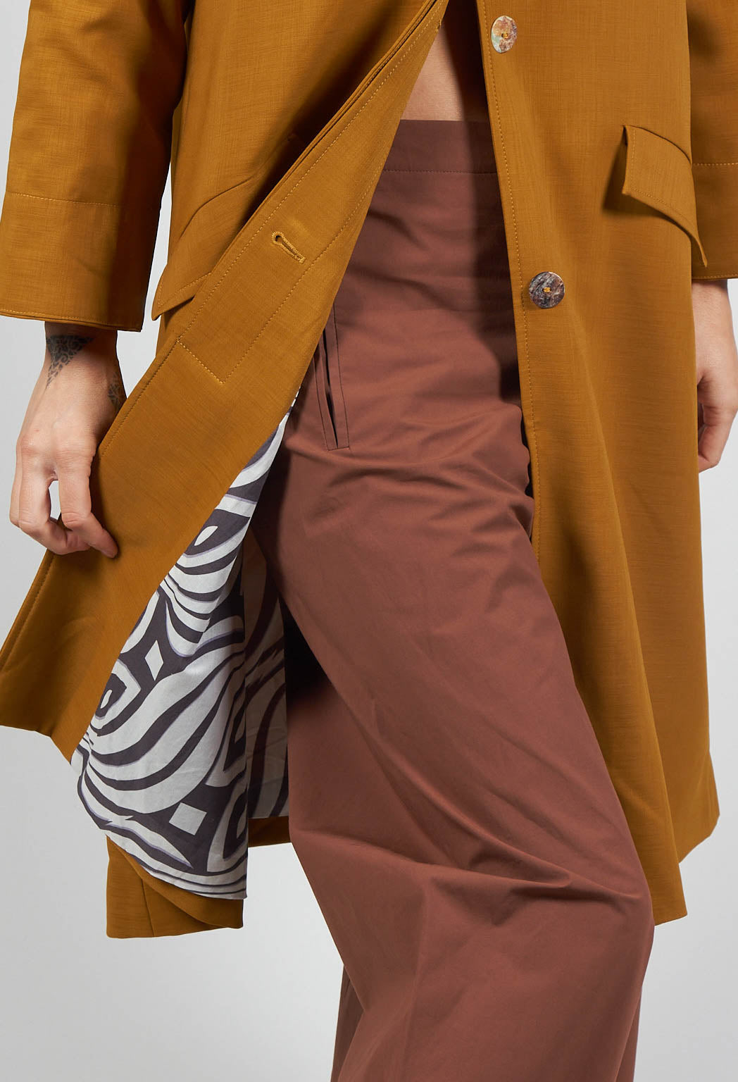 Wide Leg Trousers in Cocoa