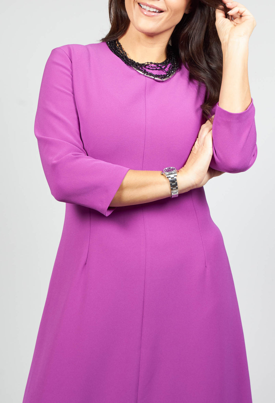 Tailored Maxi Dress in Ciclamino