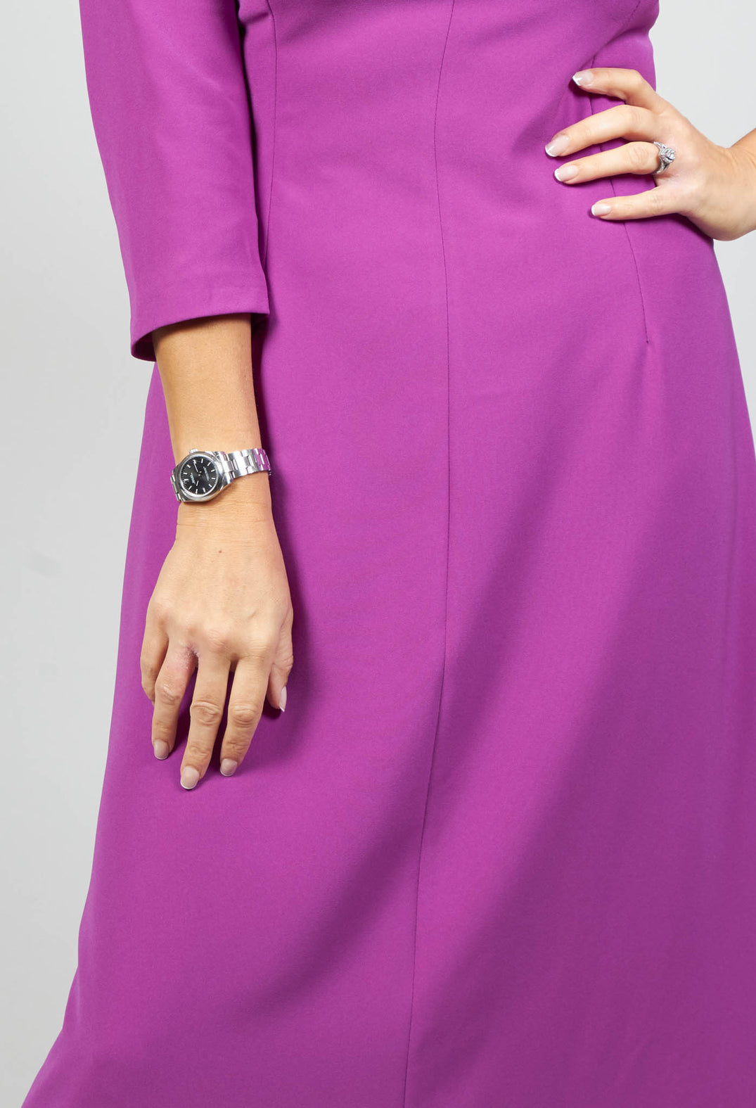 Tailored Maxi Dress in Ciclamino