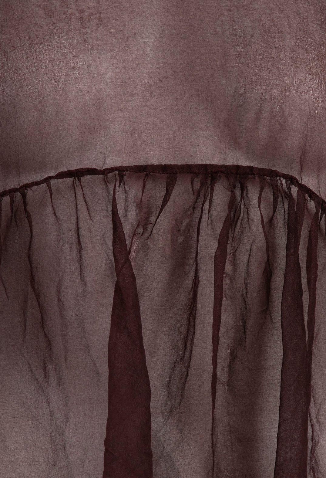 Sheer Peplum Top in Hildegard