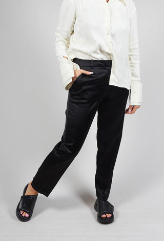 Tailored Trousers in Azzurrite Black