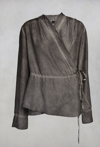 Wrap Blouse in Ferro