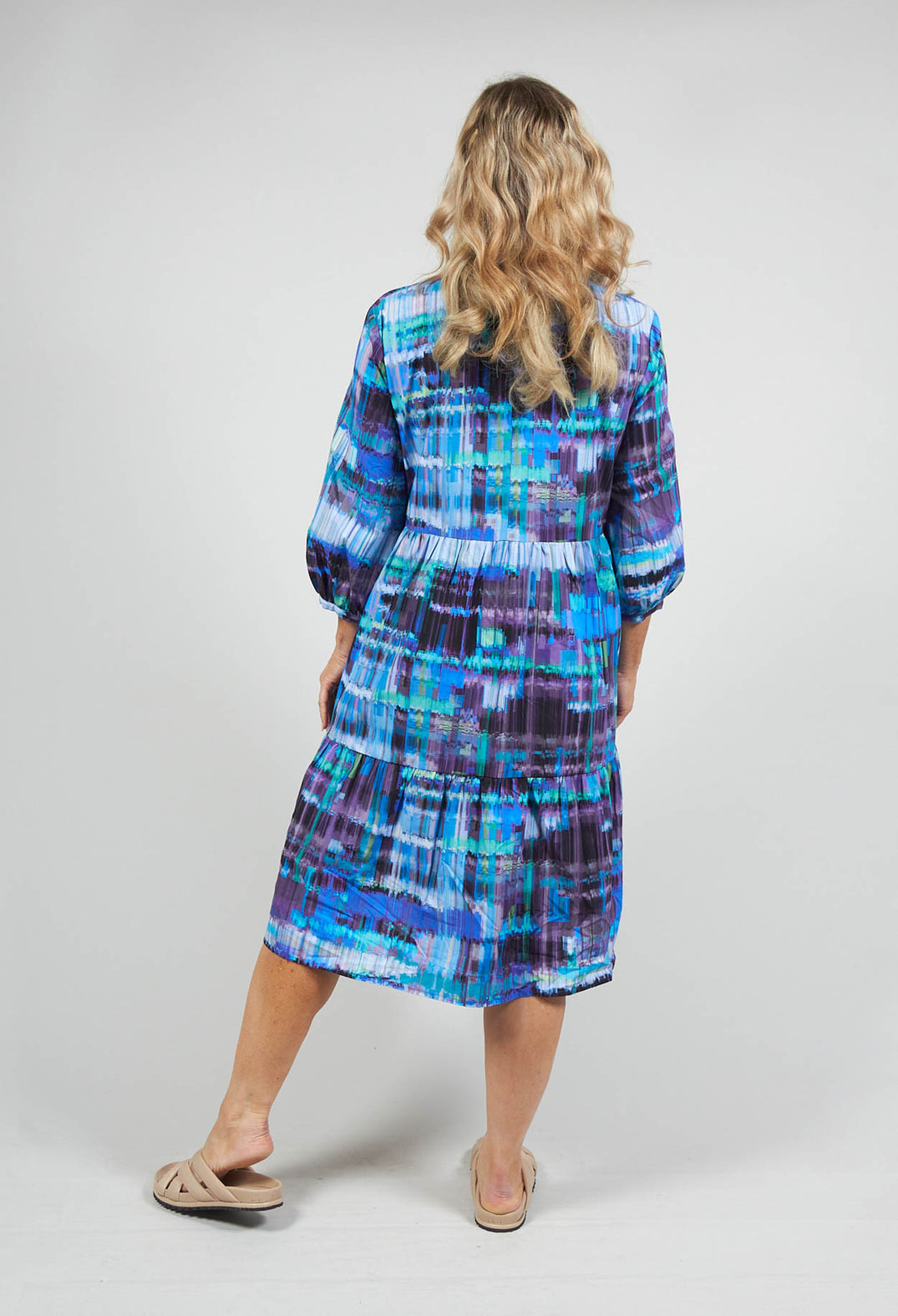 Annina Dress in Blue Print