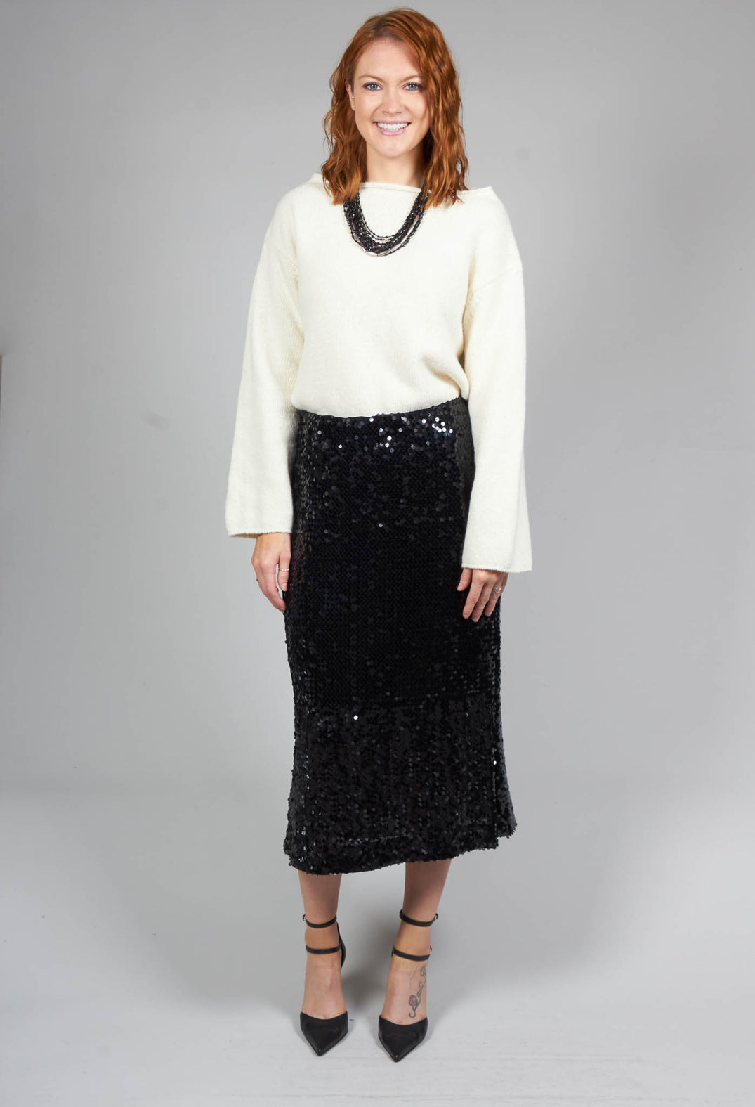 Somerset Cashmere Blend Jumper in Cream