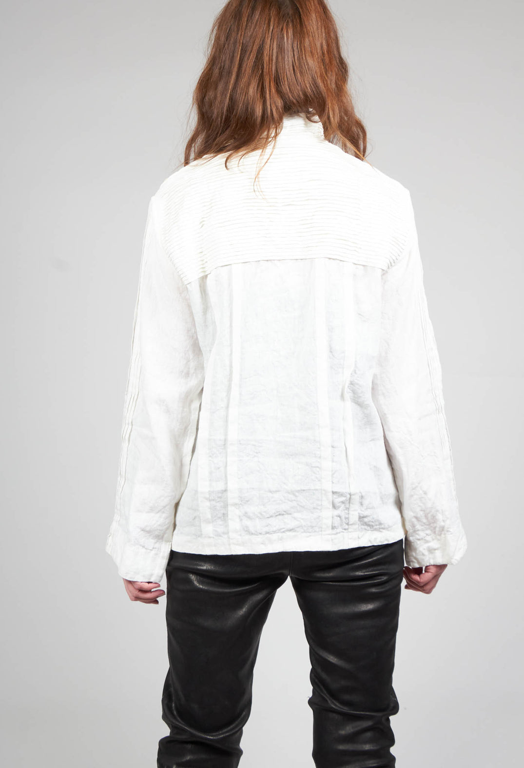 Cary Pleated Top in Cream