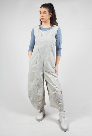 Utility Jumpsuit with Zip Detail in Pearl Check