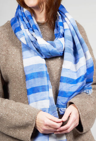 Scarf in Blue Stripe