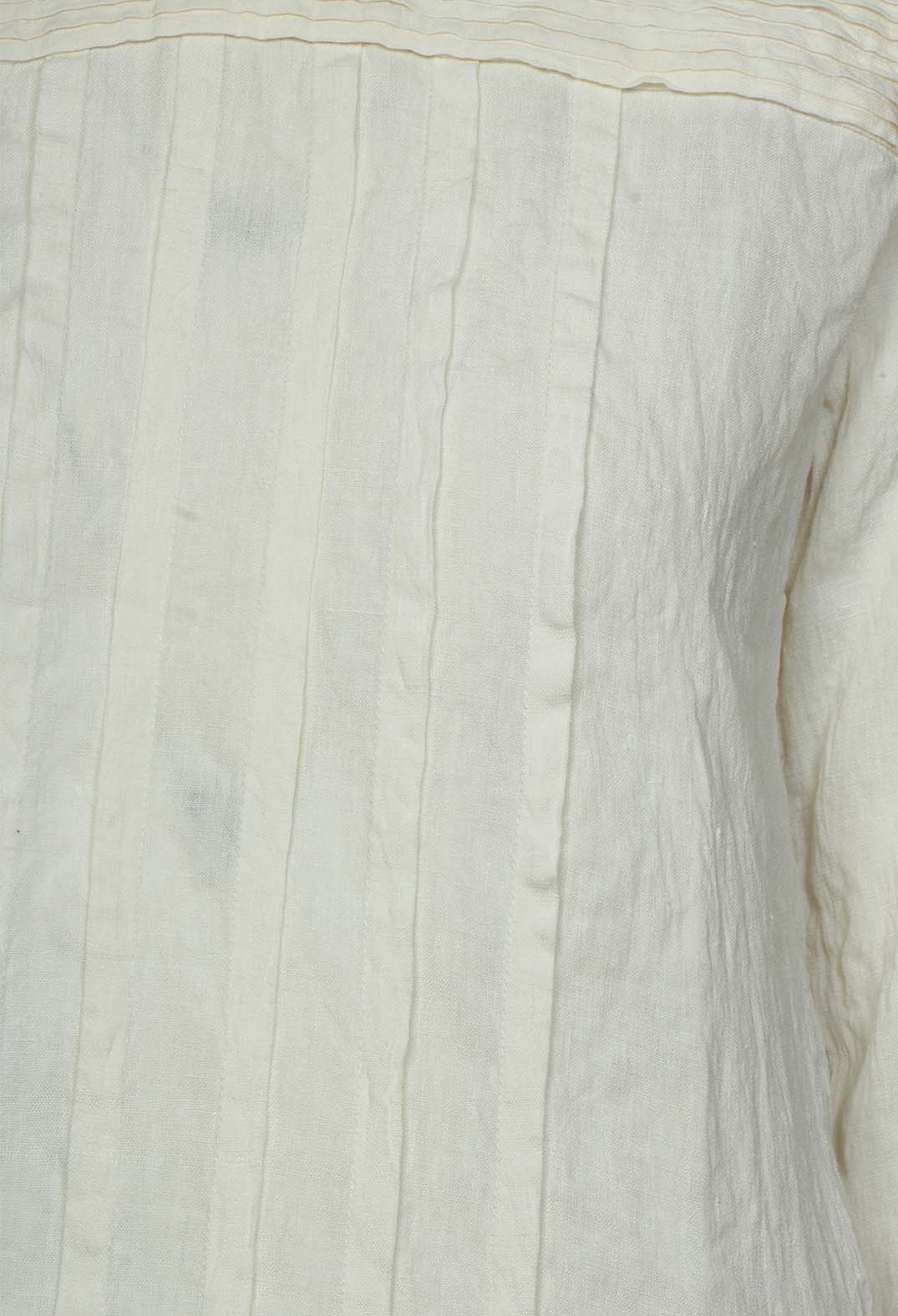 Cary Pleated Top in Cream