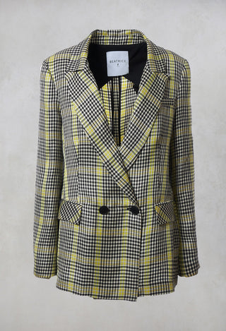 Double Breasted Blazer in Yellow
