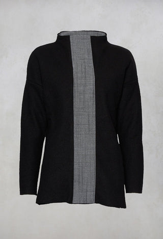 Due Top with Black and White Front Trim