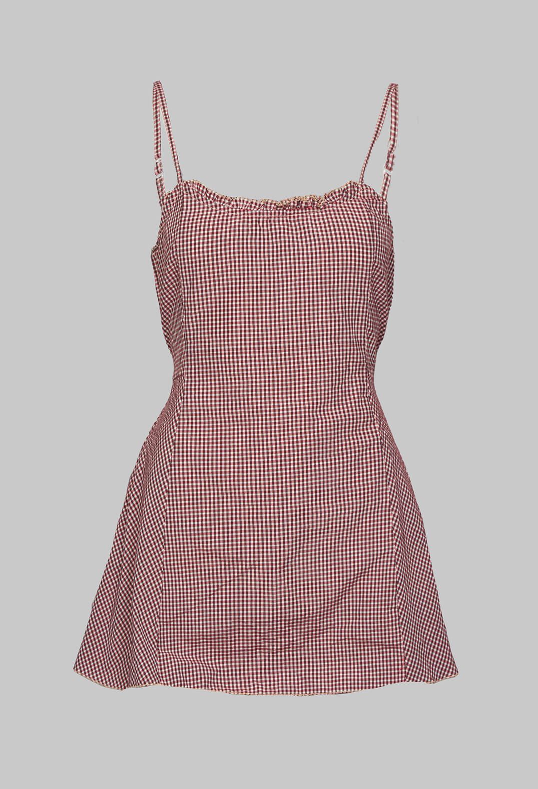 Felce Top in Red Check