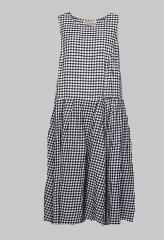 Herschneller Dress in Schnee Black and White Check
