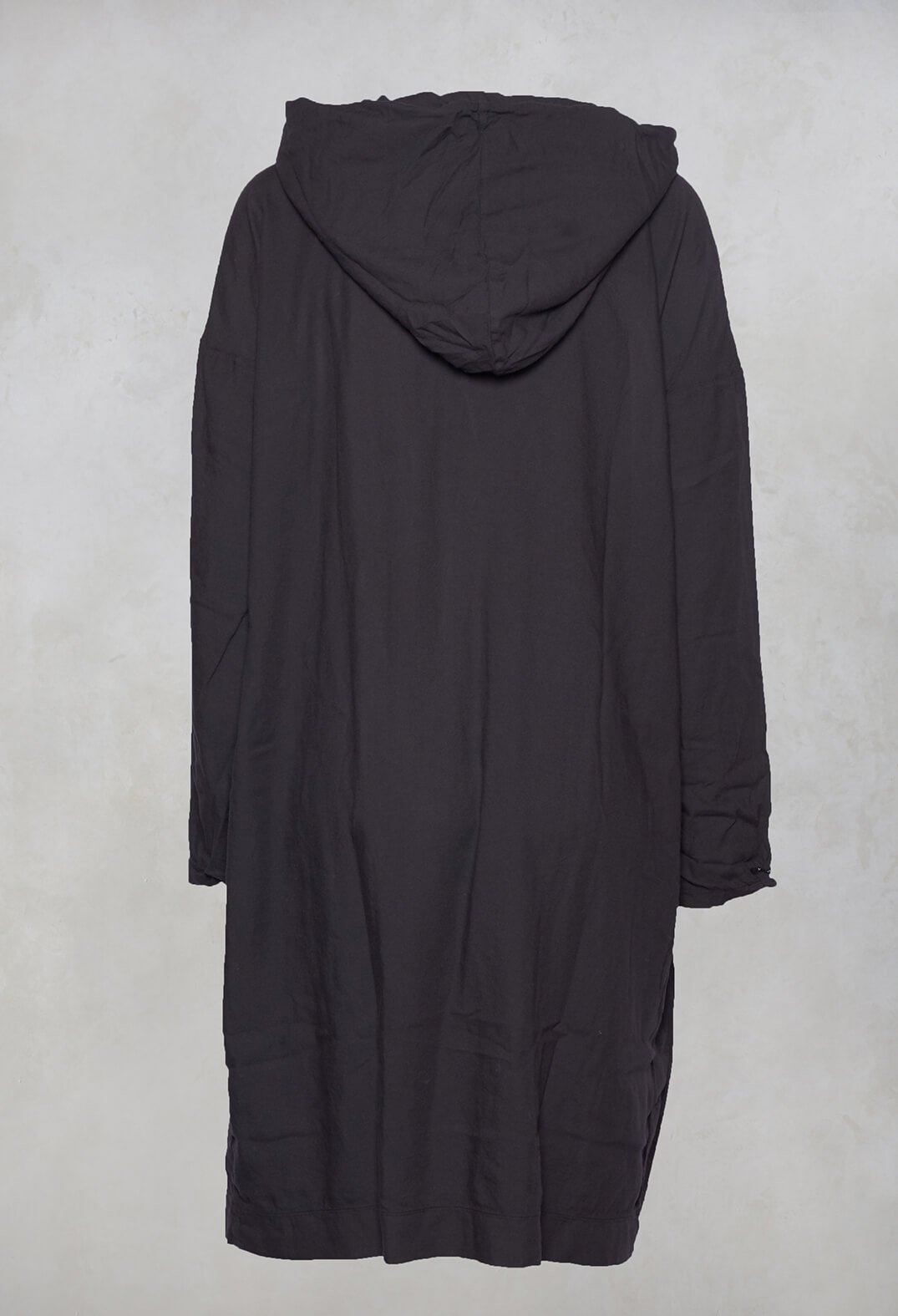 Hooded Dress in Moka