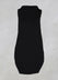 Sleeveless Shirt with Side Slits in Black