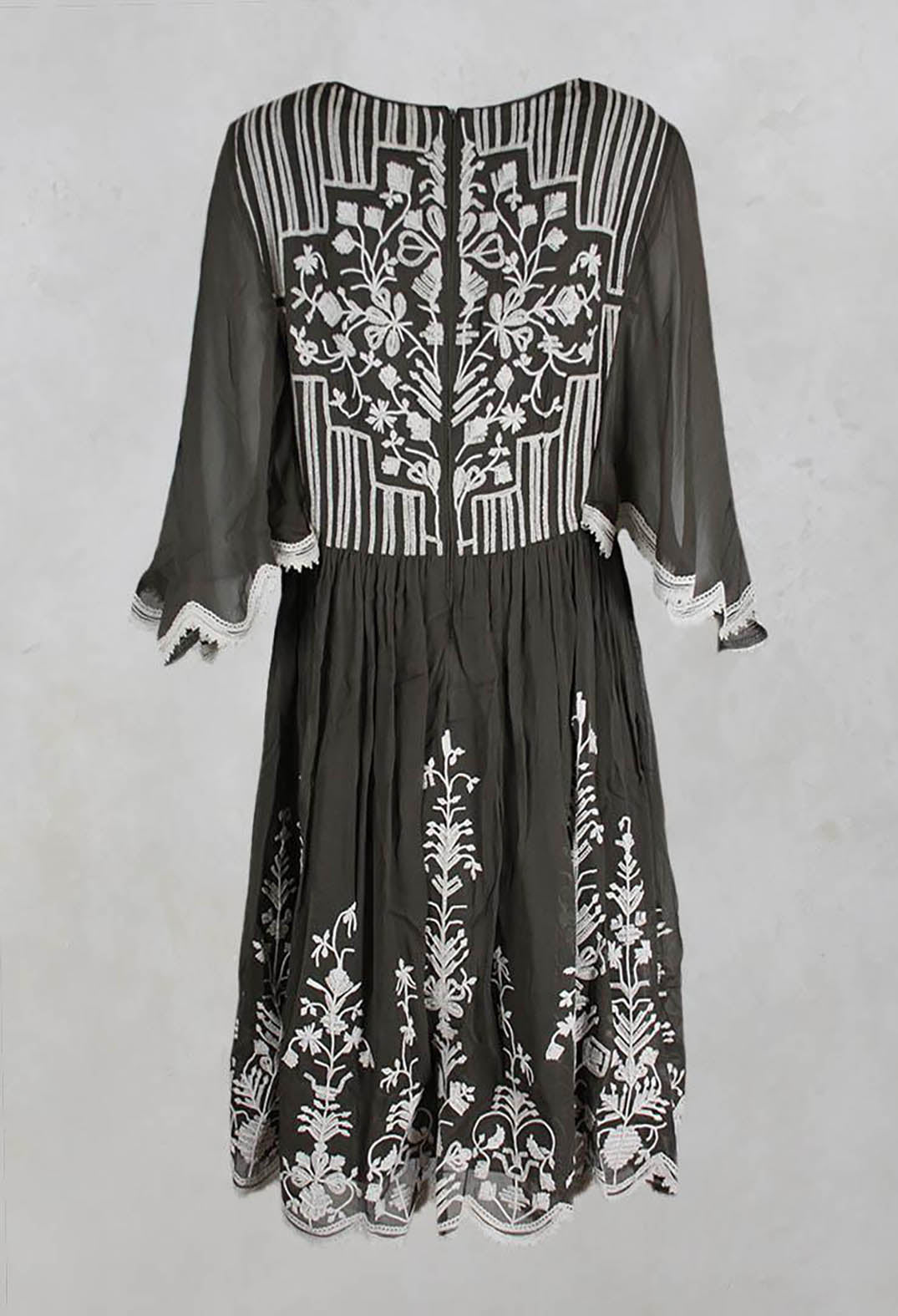 Short Flare Dress in Olive