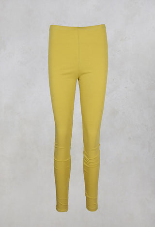 Stretch Jersey Leggings in Mustard