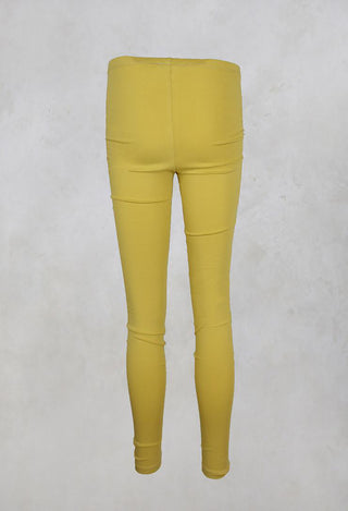 Stretch Jersey Leggings in Mustard