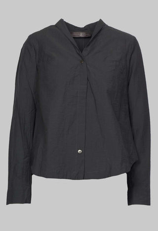 Jacy Shirt with Overlay Detail in Ardoise