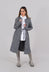 Long Sleeve Shirt Dress in Navy Check