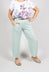 Linen Balloon Trousers in Aqua