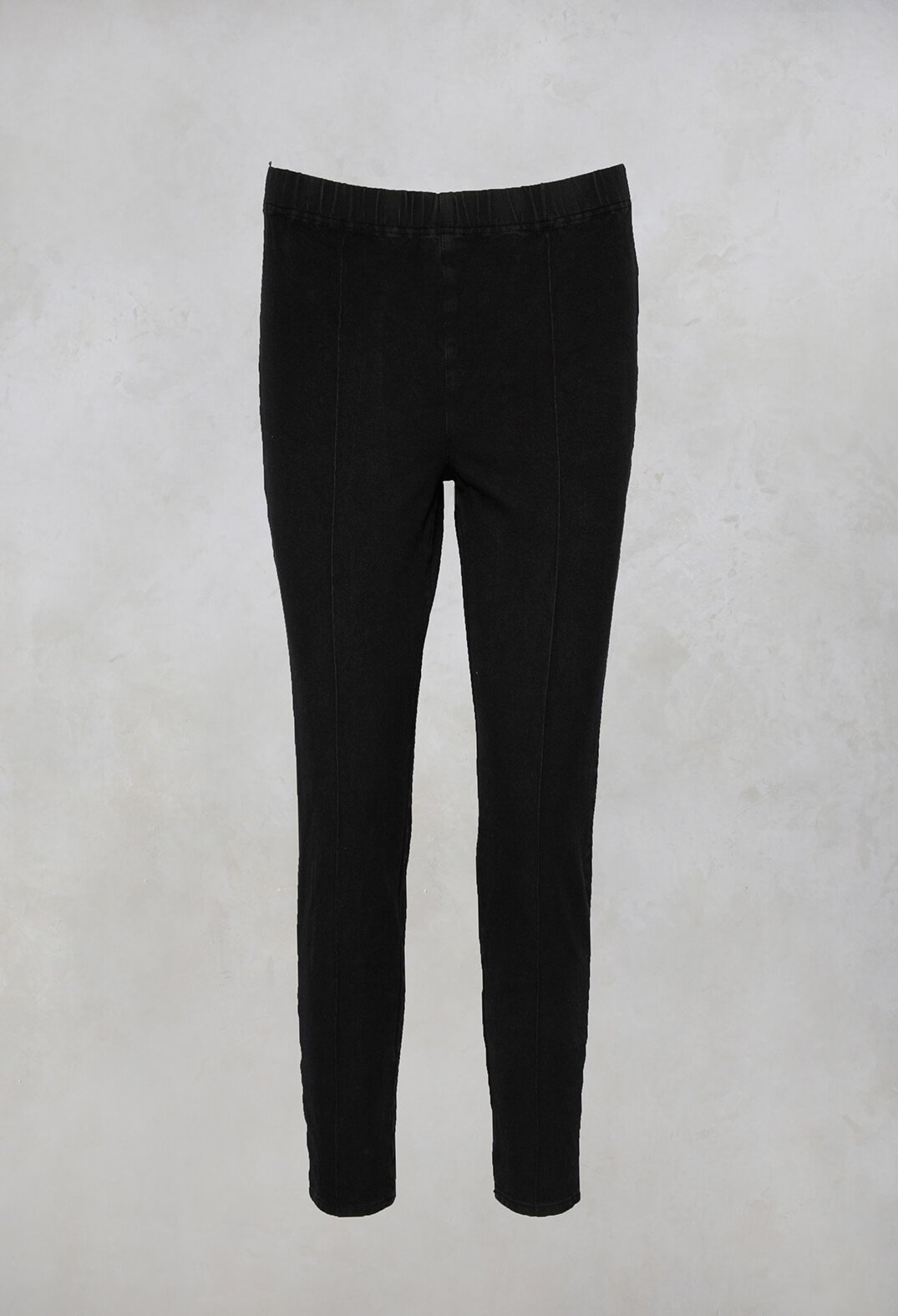 Paderbote Skinny Leg Trousers in Kaviar Black