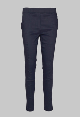 Pull on Trousers with Side Pockets in Navy