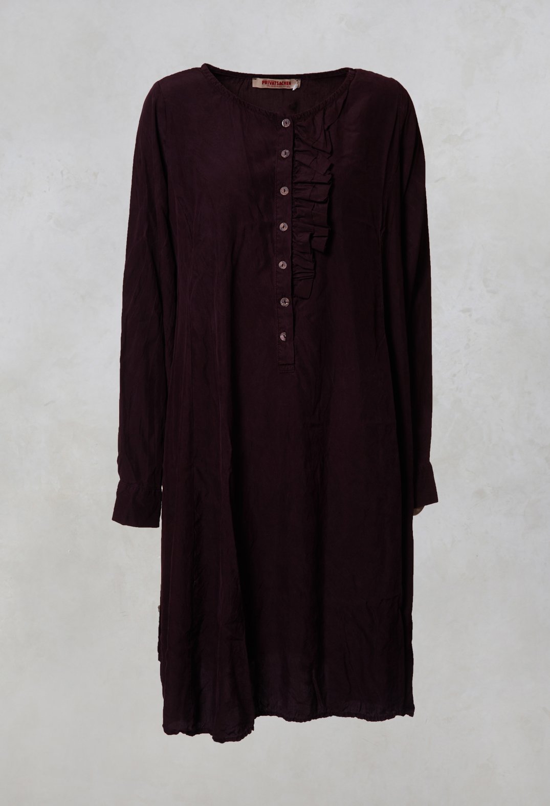 Silk Midi Dress in Drama