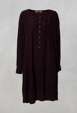 Silk Midi Dress in Drama