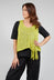 Sleeveless Knitted Vest in Lemon