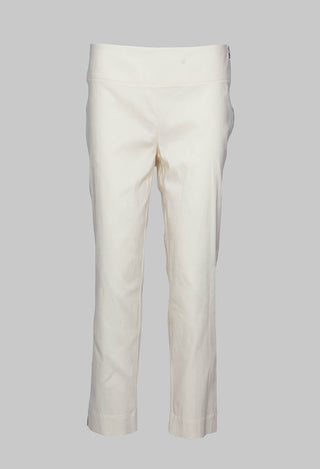 Soumia Slim Fit Trousers in White