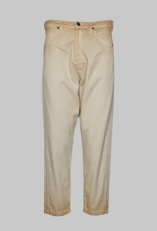 Straight Leg Jeans in Beige Dye Effect