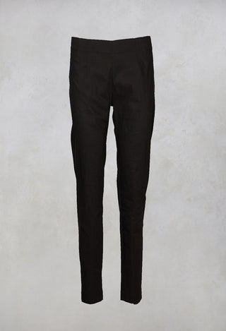 Straight Leg Trousers in Black