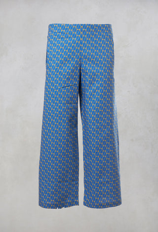 Straight Leg Trousers in Sapphire