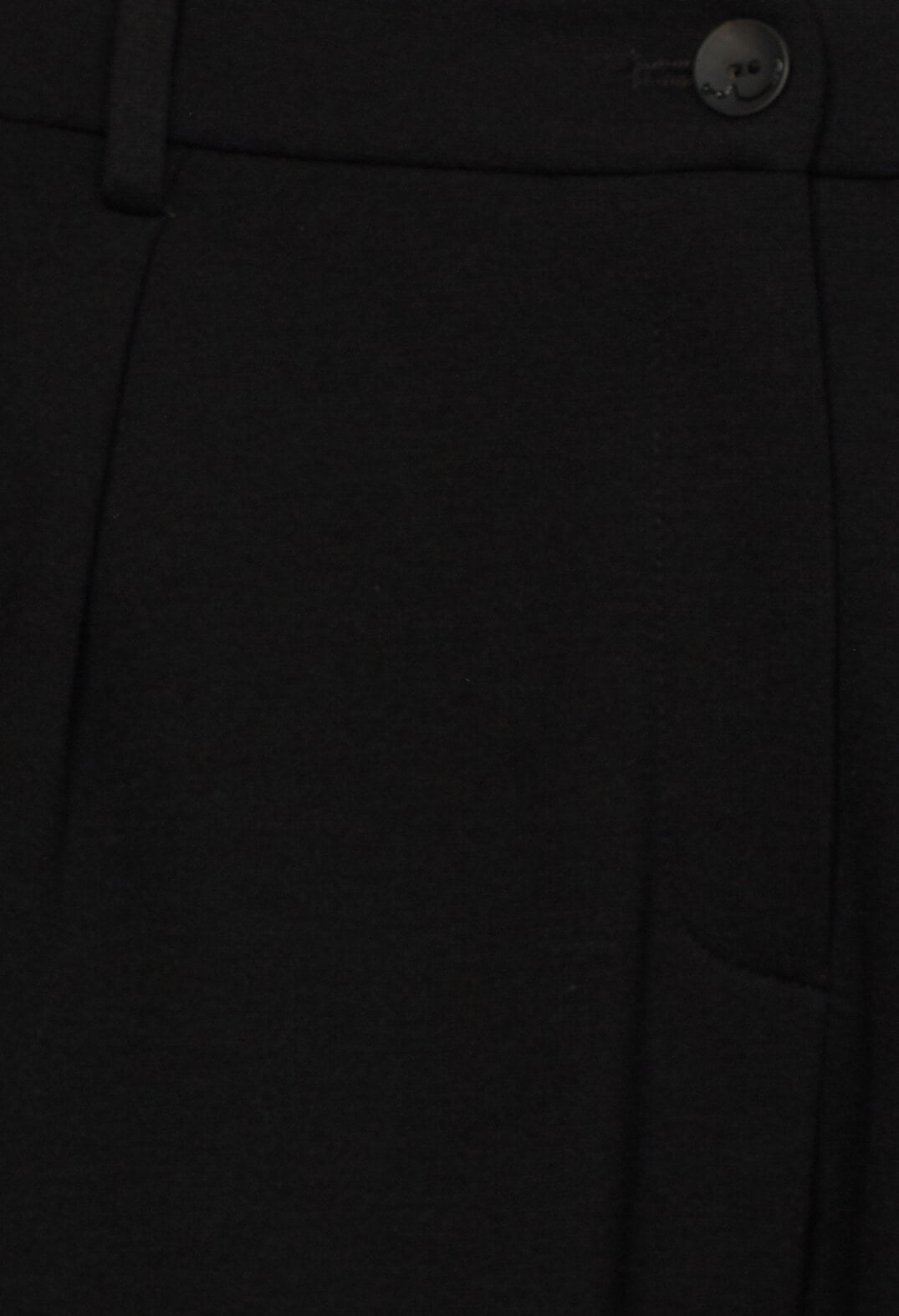 Straight Leg Trousers with Ankle Zip in Black