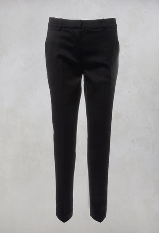 Tailored Trousers in Azzurrite Black