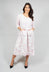 Three Quarter Sleeve Smash Dress in Pink Flower