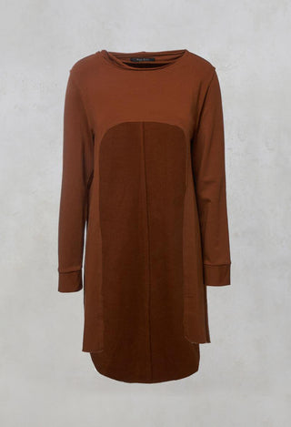 Open Front Knit with Long Sleeves in Burnt Orange