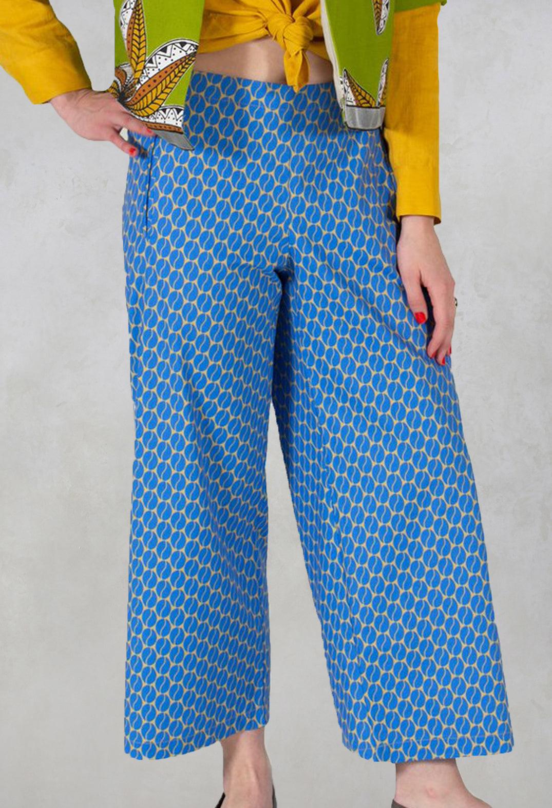 Straight Leg Trousers in Sapphire