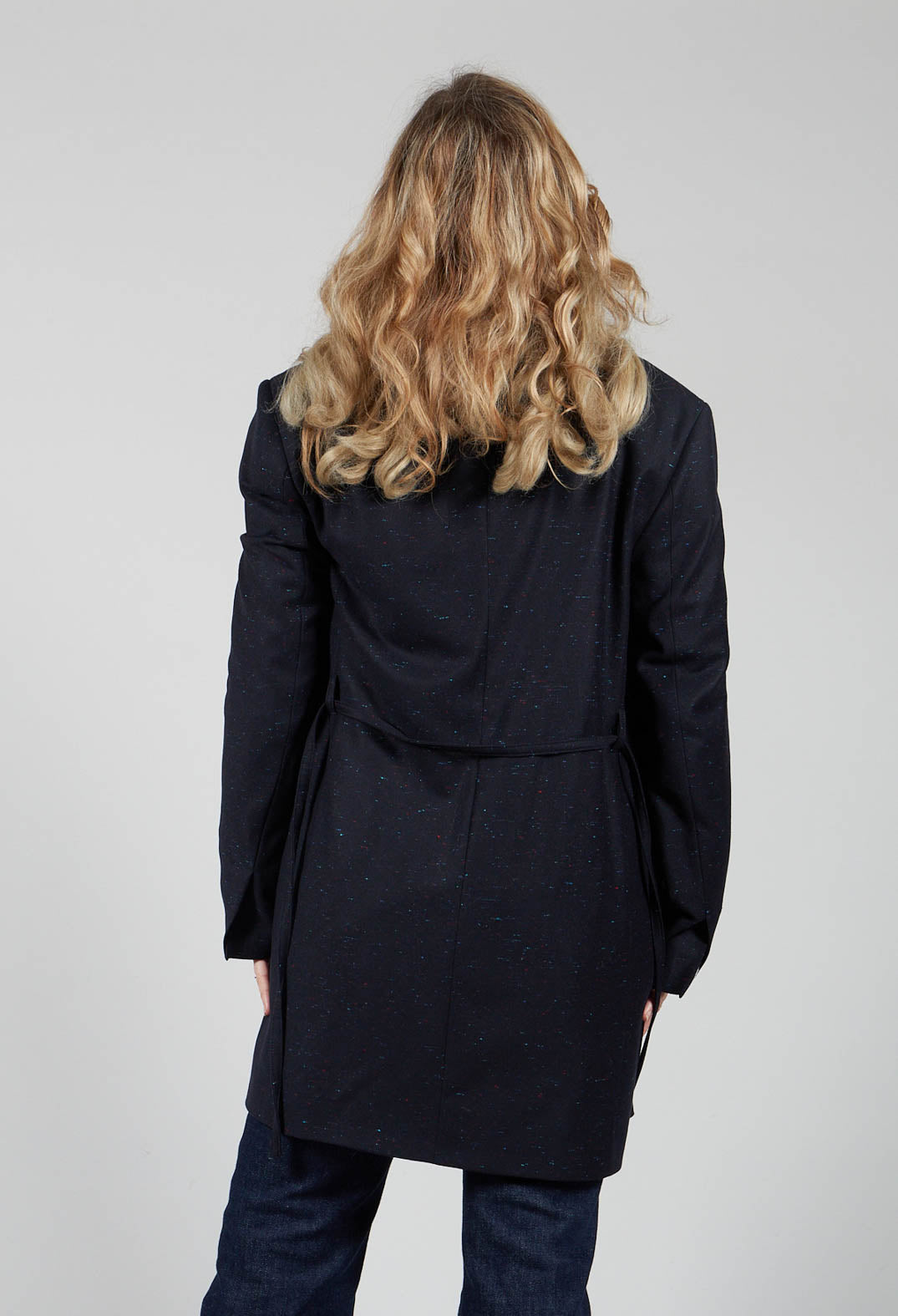 Native Longline Jacket in Navy Blue