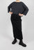 Pencil Skirt with Back Slit in Black