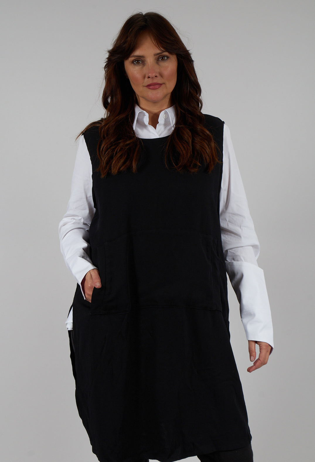 Ockero Sleeveless Dress in Black