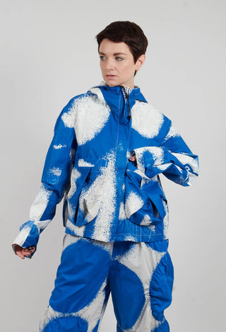 Cropped Hooded Jacket in Electric Print - 1001102