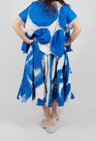 Large Pocket Midi Skirt in Electric Print - 1000303