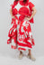 Large Pocket Midi Skirt in Ketchup Print - 1000303