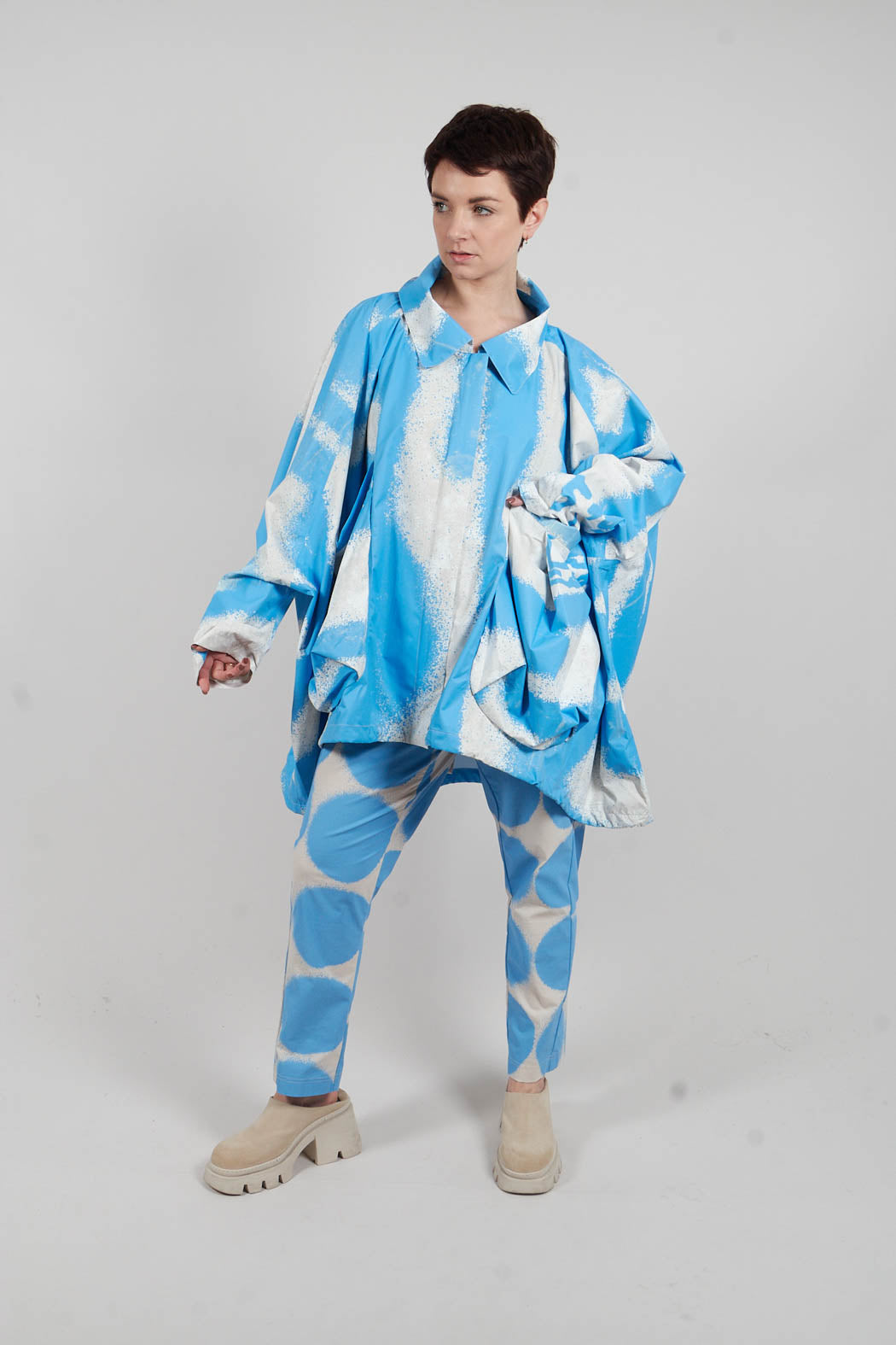 Slouch Fit Jacket in Ice Print - 1001104