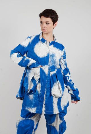 Zip Up Jacket in Electric Print - 1001106