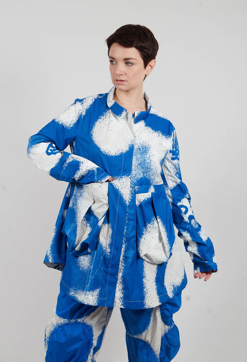 Zip Up Jacket in Electric Print - 1001106