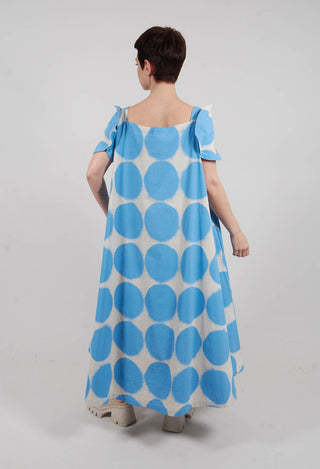 Round Sleeve Dress in Ice Print - 1630908