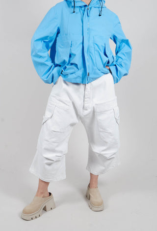 Denim Dropcrotch Jeans in Paper Chalk - 1040101