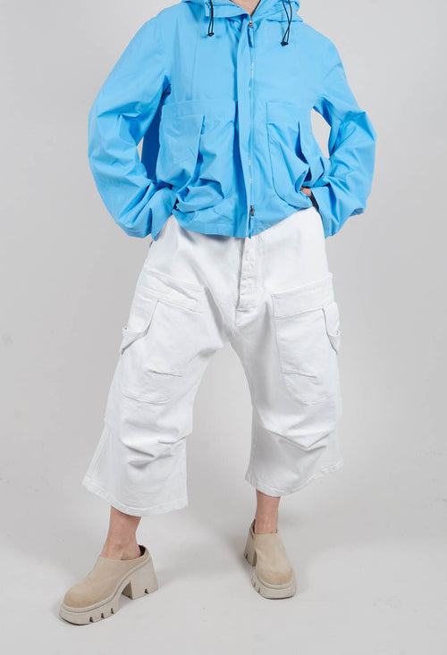 Denim Dropcrotch Jeans in Paper Chalk - 1040101